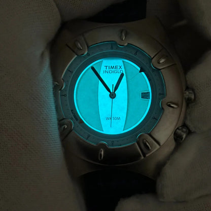 Reloj Timex Hombre Año 2001 Experimental Futurista Bisel Rotatorio