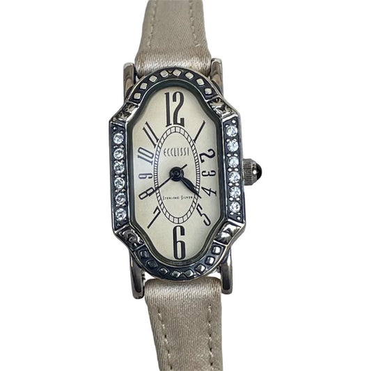 Reloj Ecclissi Mujer 2000s Plata Esterlina 925 Art Deco Raro