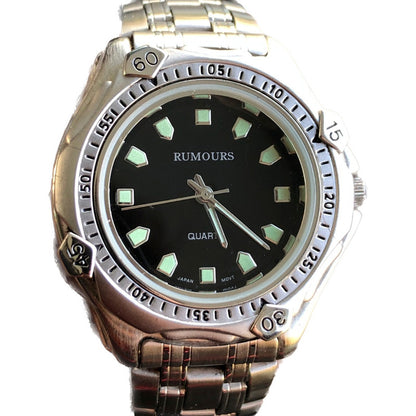 Reloj Rumours Hombre Vintage 1997 Negro Diver Japan Movt