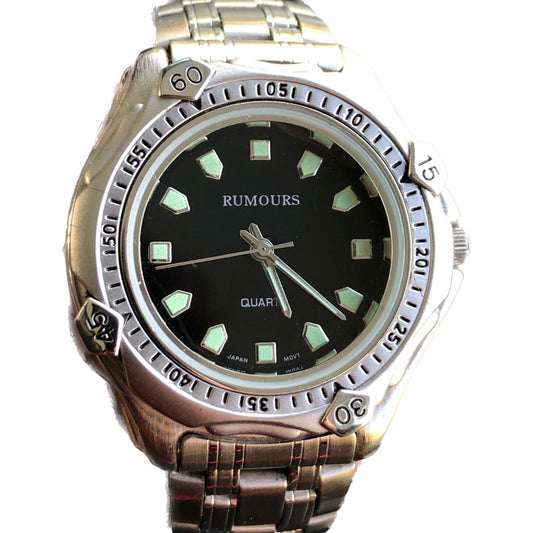 Reloj Rumours Hombre Vintage 1997 Negro Diver Japan Movt