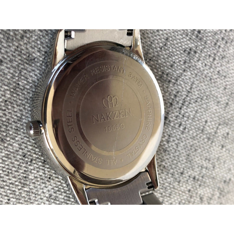 Reloj Nakzen Zafiro Hombre Dial Grande Azul Marino