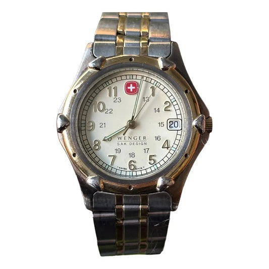 Reloj Wenger Swiss Army Hombre 1998 Field Militar Two Tone