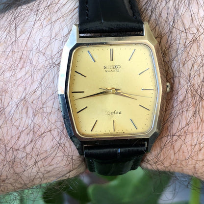 Reloj Seiko Dolce Hombre Vintage 1982 Coleccionable Escaso Pátina