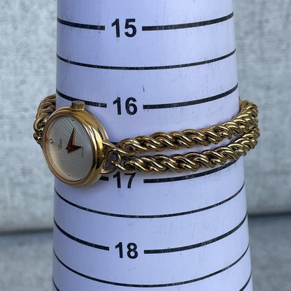Reloj Timex Mujer Años 90s Dorado Pulsera Cadena Reloj-joya