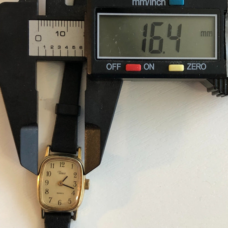 Reloj Timex Mujer Vintage Año 1988 Caja Rectangular Compacto