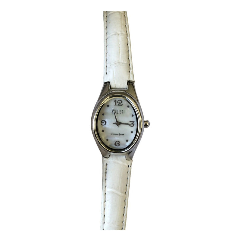 Reloj Ecclissi Plata 925 Mujer Año 2001 Oval Madreperla