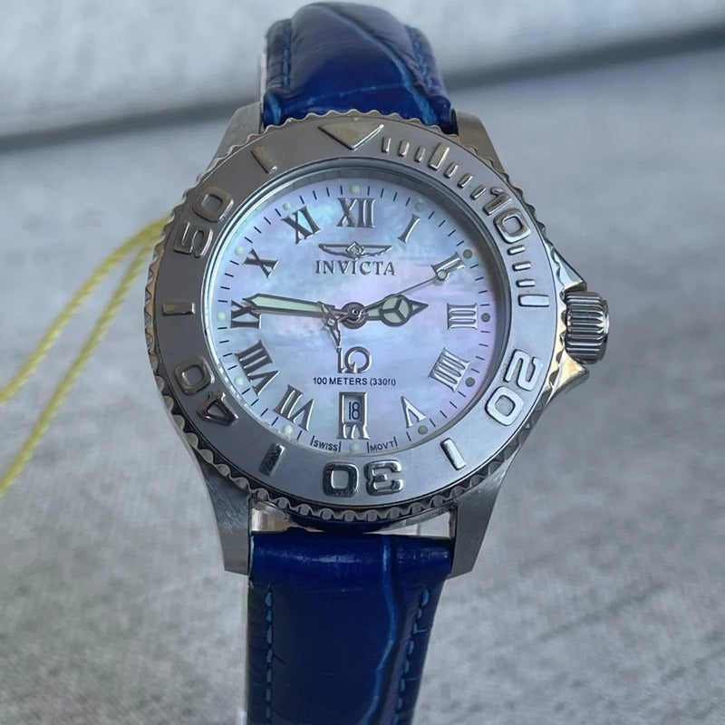 Reloj Invicta Mujer Madreperla 2004 Old New Stock Diver Chic