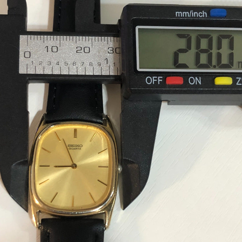 Reloj Seiko Hombre 1983 Dorado Ultraplano Minimalista Único