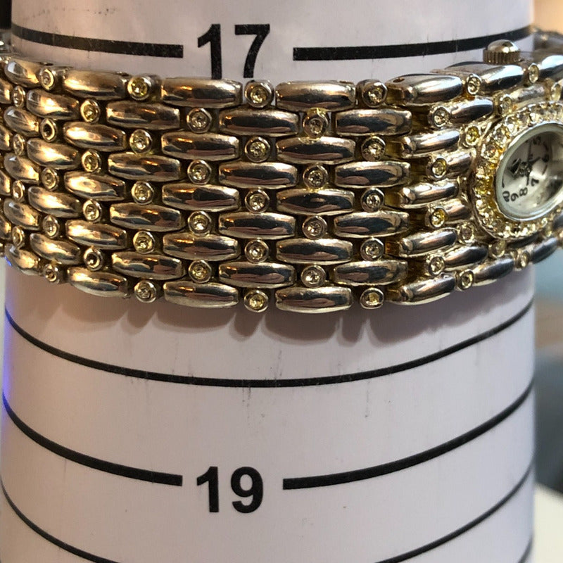 Reloj Geneva Mujer Años 90´s Brazalete Joya Incrustado