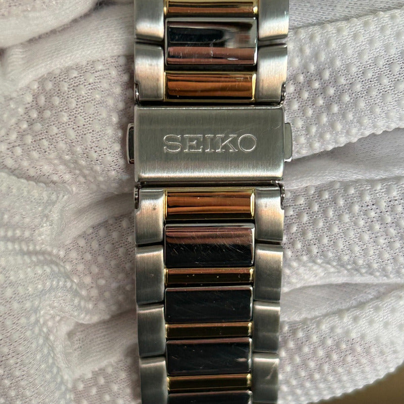 Reloj Seiko Hombre 2010 Rectangular Dorado/gris Único