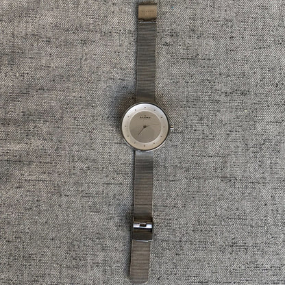 Reloj Skagen Mujer Año 2015 Cuarzo Malla Milanesa Caja 38 Mm