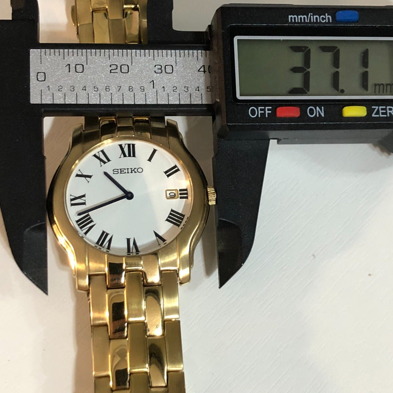 Reloj Seiko Hombre Año 2003 Números Romanos Y Esfera Limpia