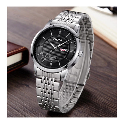 Reloj Dom De Lujo Acero Inoxidable Hombre