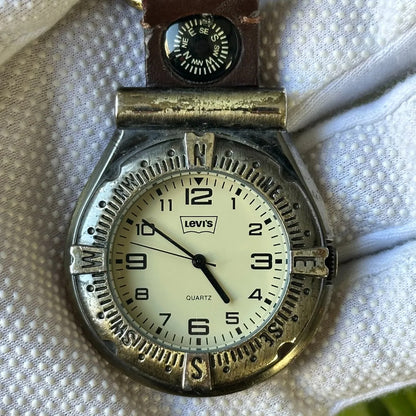 Reloj Levis Hombre Año 1998 Outdoor Brújula Y Mosquetón Raro