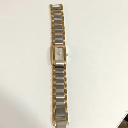 Reloj Timex Mujer Hh Año 2000 Dos Tonos Rectangular Art Deco