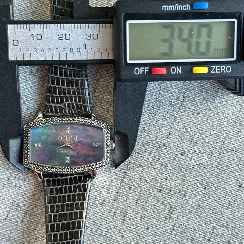 Reloj Ecclissi Nuevo Mujer 2000´s De Plata Nácar Policromático Raro