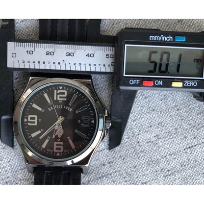 Reloj Us Polo Assn. Negro Acero Hombre 50mm