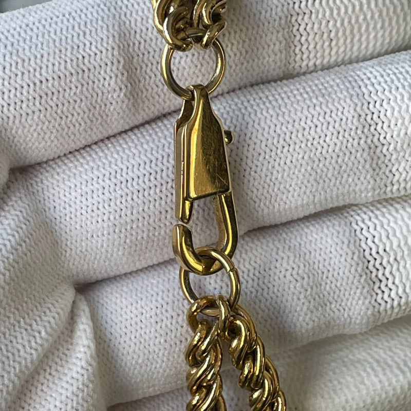 Reloj Timex Mujer Años 90s Dorado Pulsera Cadena Reloj-joya