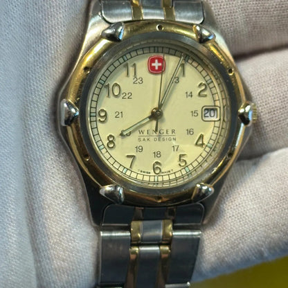 Reloj Wenger Swiss Army Hombre 1998 Field Militar Two Tone