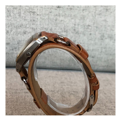Reloj Fossil Vintage Mujer Pulsera De Cuero Ancha
