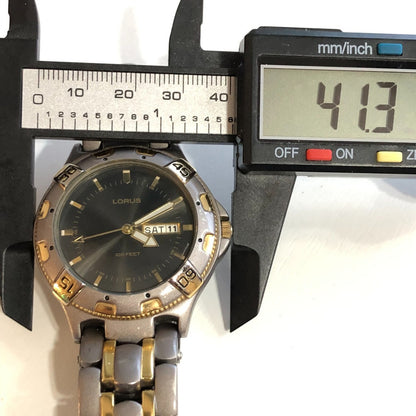 Reloj Lorus By Seiko Hombre Años 90´s Bicolor Day-date