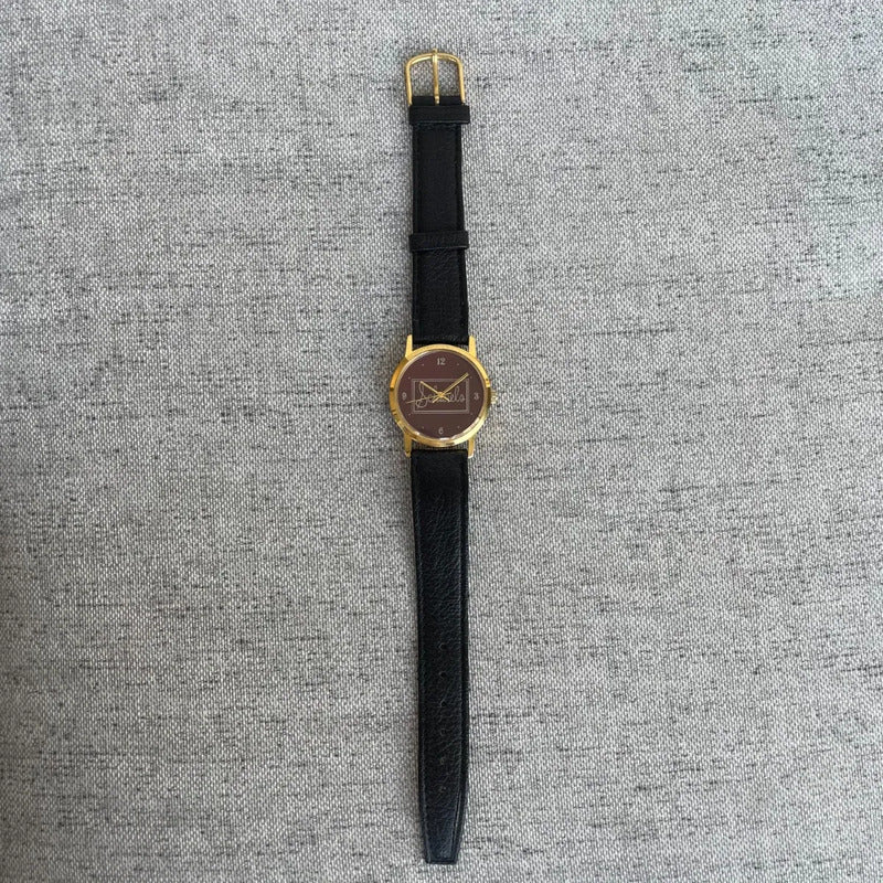 Reloj Shauels Unisex A Cuerda Ca. Año 1980 Dial Marrón Único