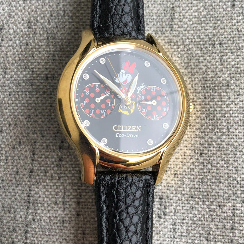 Reloj Citizen Mujer Ecodrive Año 2019 Minnie Mouse Dorado