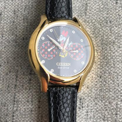 Reloj Citizen Mujer Ecodrive Año 2019 Minnie Mouse Dorado