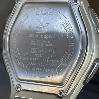 Reloj Casio Wave Ceptor Hombre 2004 Solar Ana-digi Escaso