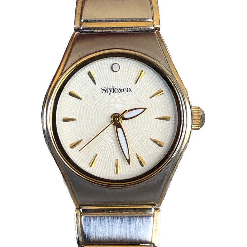 Reloj Style & Co Mujer Vintage Dorado/plateado