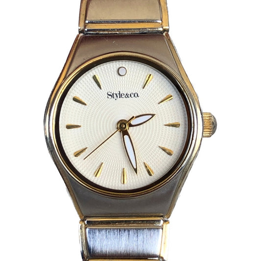 Reloj Style & Co Mujer Vintage Dorado/plateado