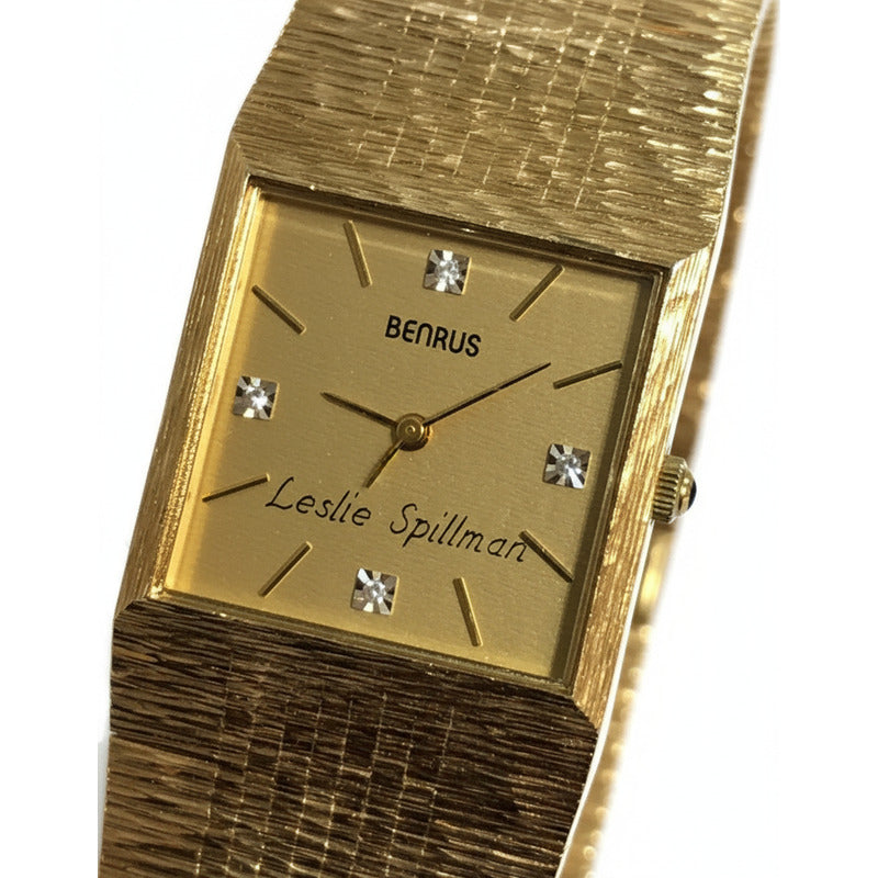 Reloj Benrus Mujer Fines Años 70´s Dorado Brazalete Original