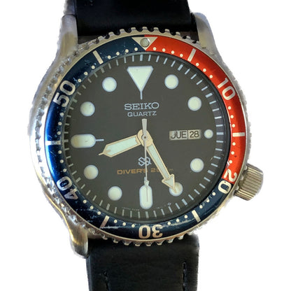Reloj Seiko Hombre Vintage 1989 Diver Quartz Pepsi Un Ícono