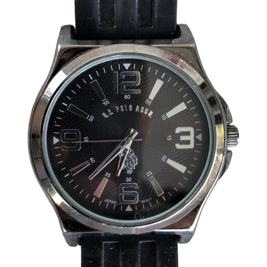 Reloj Us Polo Assn. Negro Acero Hombre 50mm