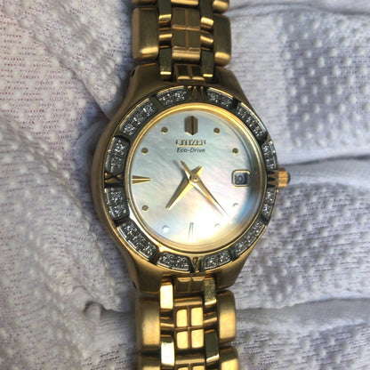 Reloj Citizen Mujer 2001 Eco-drive Madreperla Swarovski