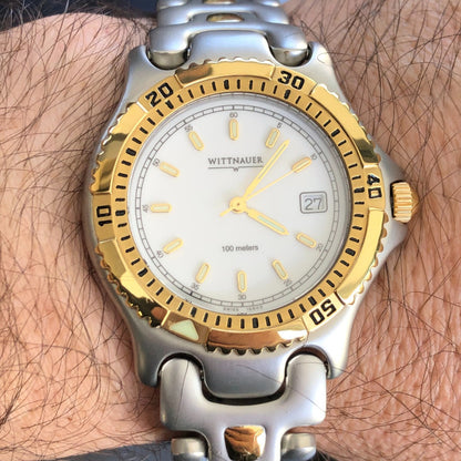 Reloj Wittnauer Suizo Hombre 2003 Zafiro Raro Conmemorativo