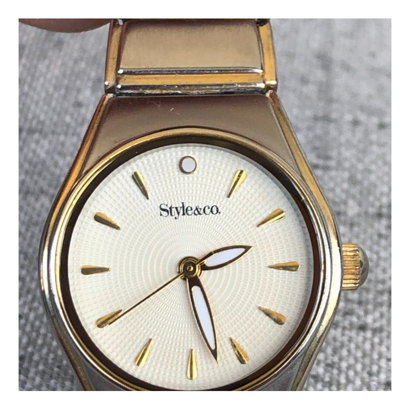 Reloj Style & Co Mujer Vintage Dorado/plateado