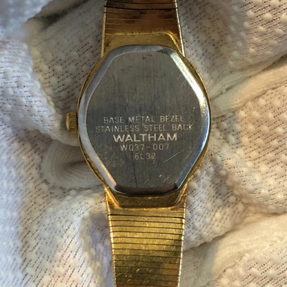 Reloj-joya Waltham Mujer Vintage 1994 Dorado Dial Sunburs