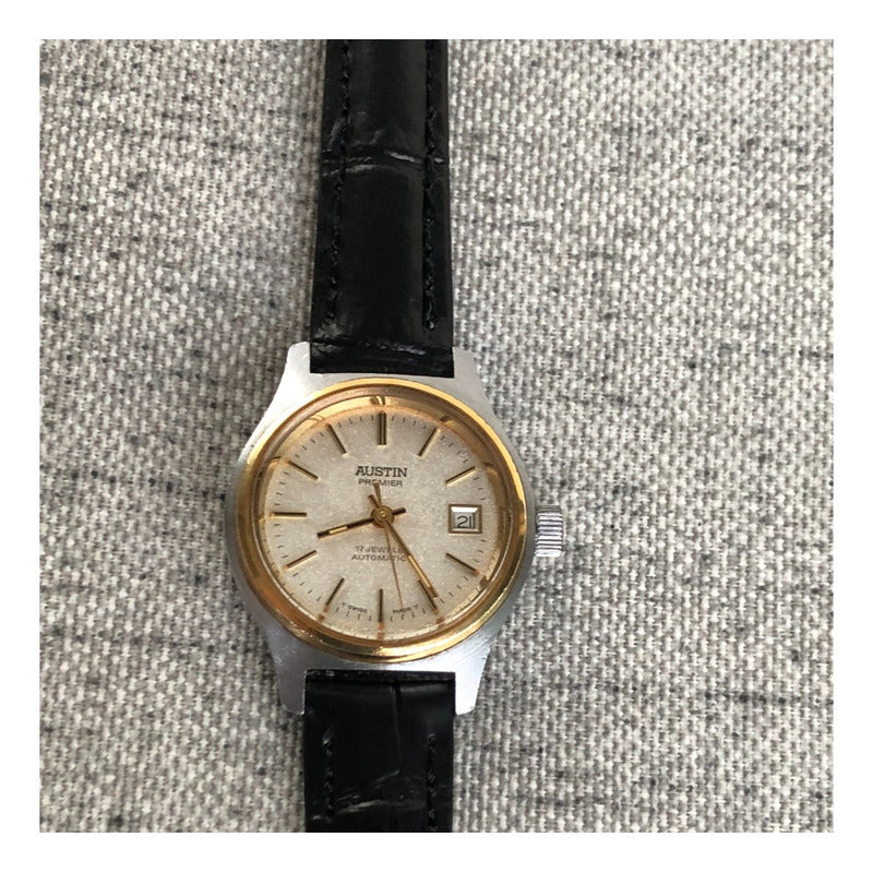 Reloj Austin Premiere Suizo Vintage Mujer Automático 17rubíes