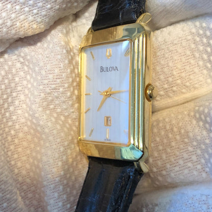 Reloj Bulova Dress Classic Hombre Año 1999 Con Fecha Central Raro