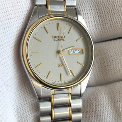 Reloj Seiko Hombre Vintage Año 1997 Two Tone Día-fecha Raro