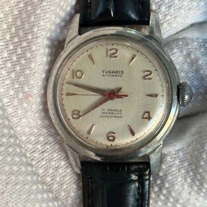 Reloj Tugaris Automático Hombre 1952 Incabloc Suizo Compacto