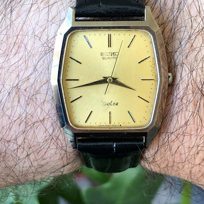 Reloj Seiko Dolce Hombre Vintage 1982 Coleccionable Escaso Pátina