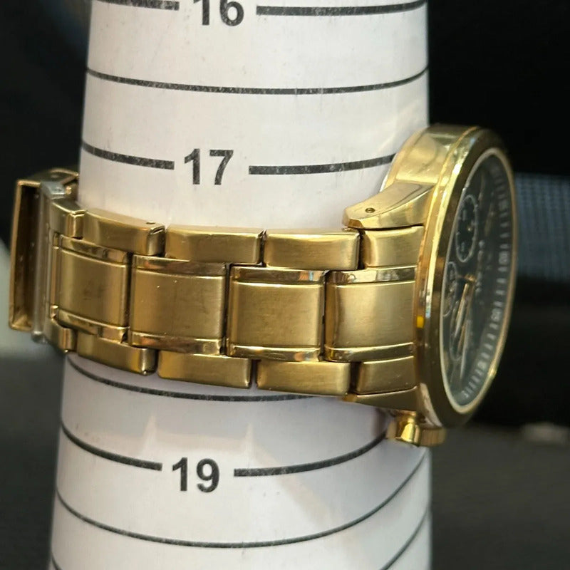Reloj Fossil Flynn Chronograph Hombre Año 2017 Dorado Romano