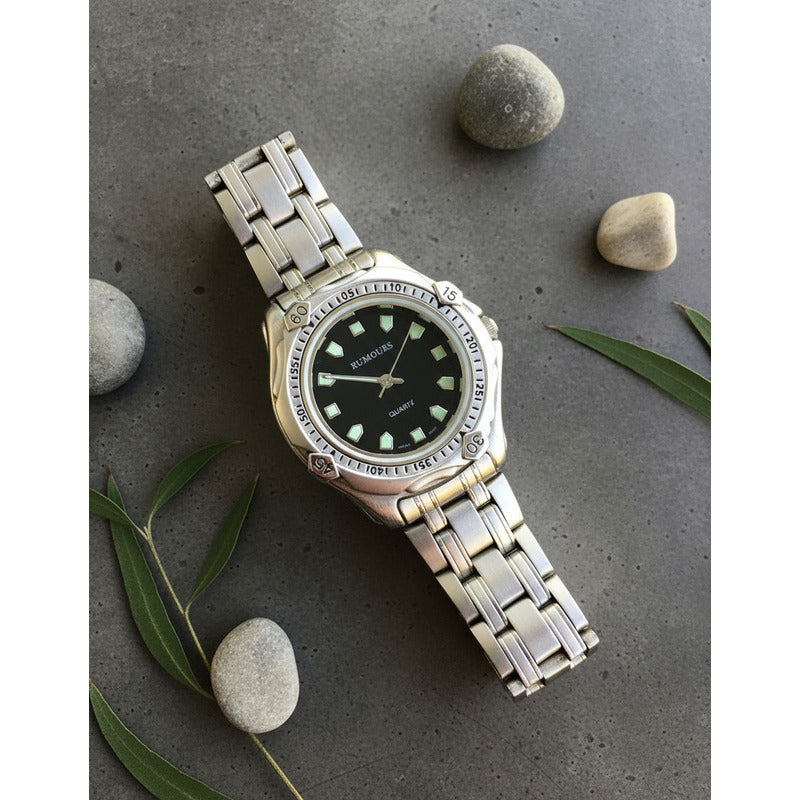 Reloj Rumours Hombre Vintage 1997 Negro Diver Japan Movt