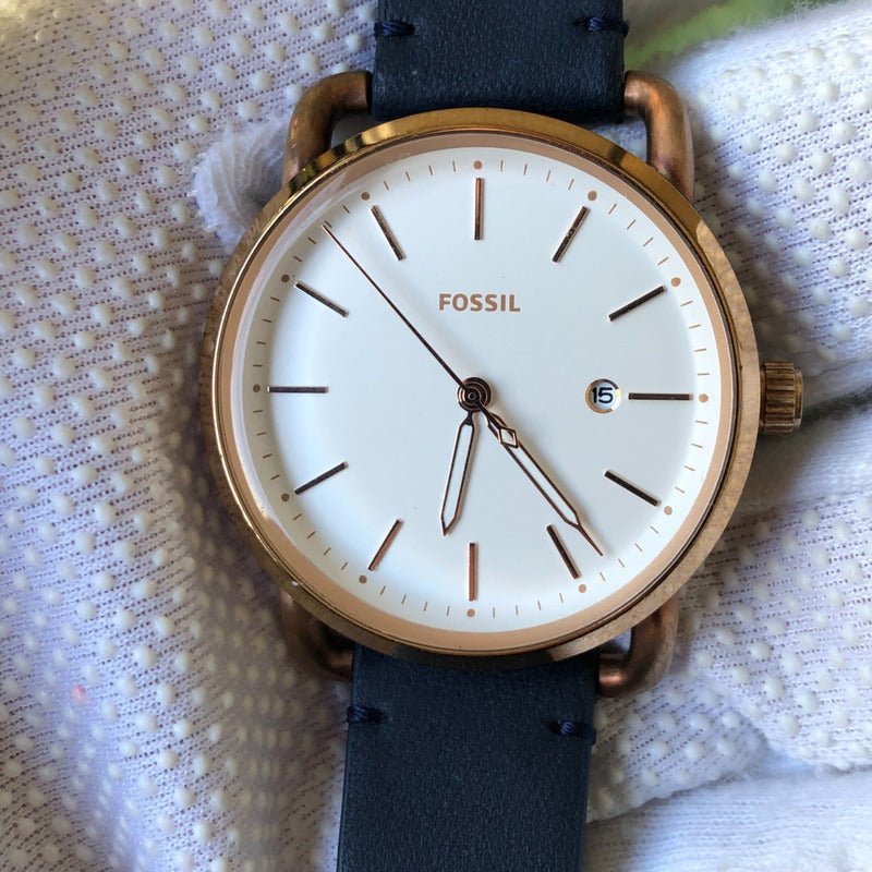 Reloj Fossil Mujer Año 2017 Rose Gold Minimal Correa Original