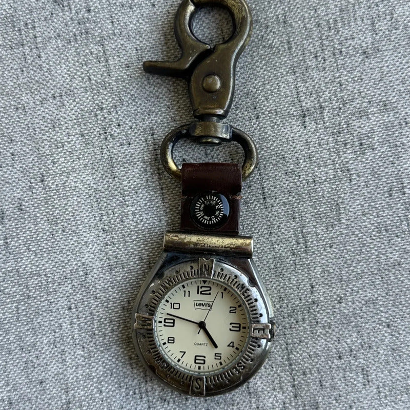 Reloj Levis Hombre Año 1998 Outdoor Brújula Y Mosquetón Raro