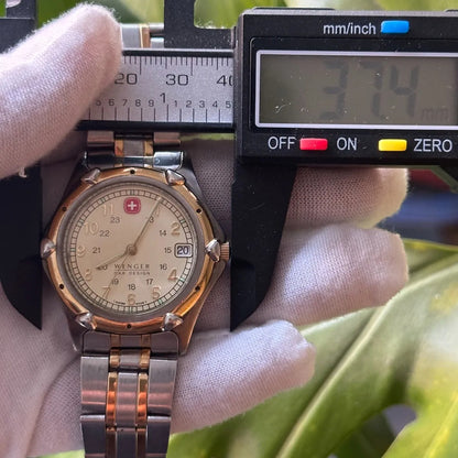Reloj Wenger Swiss Army Hombre 1998 Field Militar Two Tone