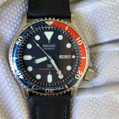 Reloj Seiko Hombre Vintage 1989 Diver Quartz Pepsi Un Ícono