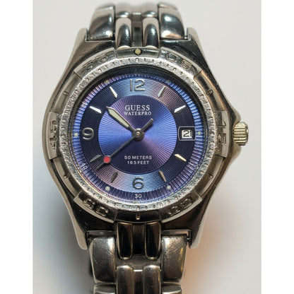 Reloj Guess Mujer Vintage Fines Años 90´s Dial Azul Metálico